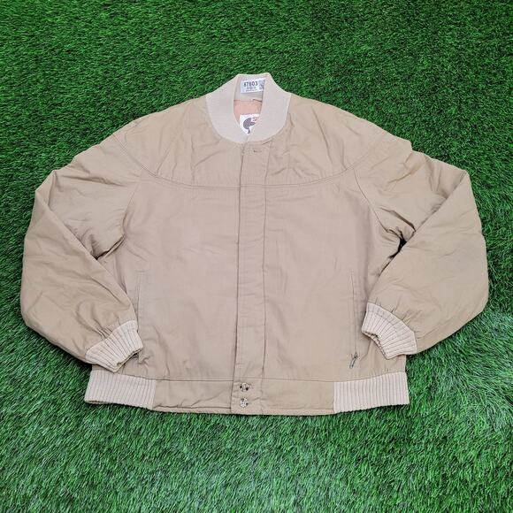 VTG 70s Silton California Golf Jacket Mens Large 44 Short Fit IDEAL Zip Cropped - Picture 1 of 13
